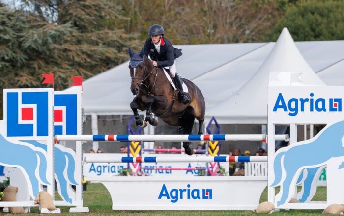 Tom McEwen (GBR) and The Fieldmaster during the Showjumping for the Agria CCI4*-L. 2026 Agria Blenheim Palace International Horse Trials. Woodstock, Oxford. England. Sunday 20 September 2026. Copyright Photo: Libby Law Photography